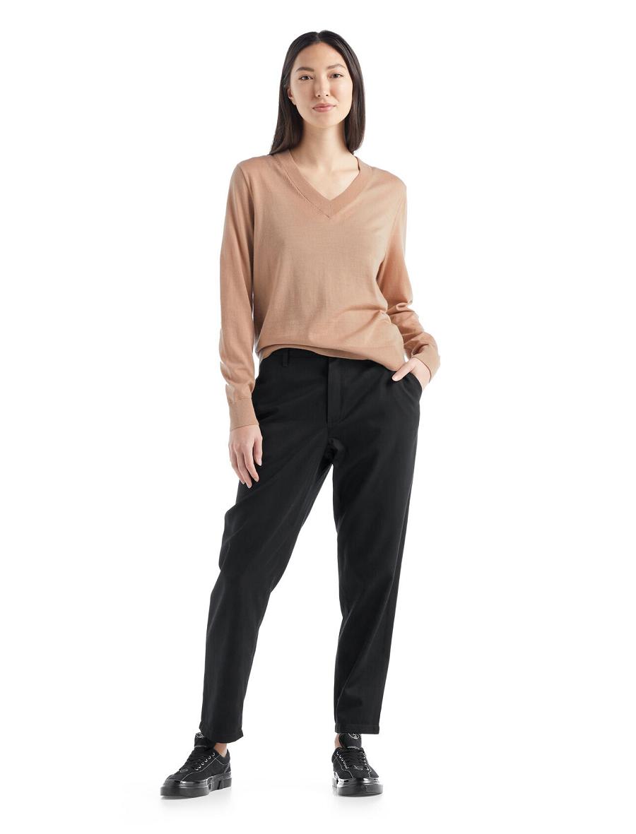 Pantalon Icebreaker Merino Berlin Femme Noir | FR 1514PJJQ